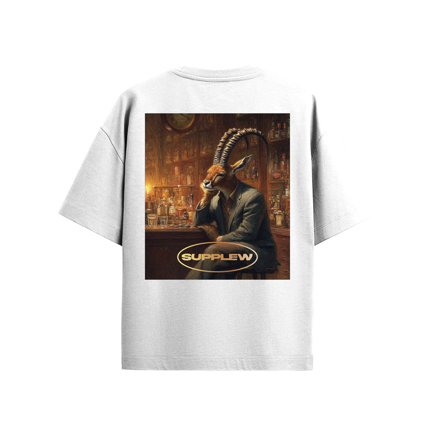 Supplew™ Oversize Asil Keçi T-Shirt