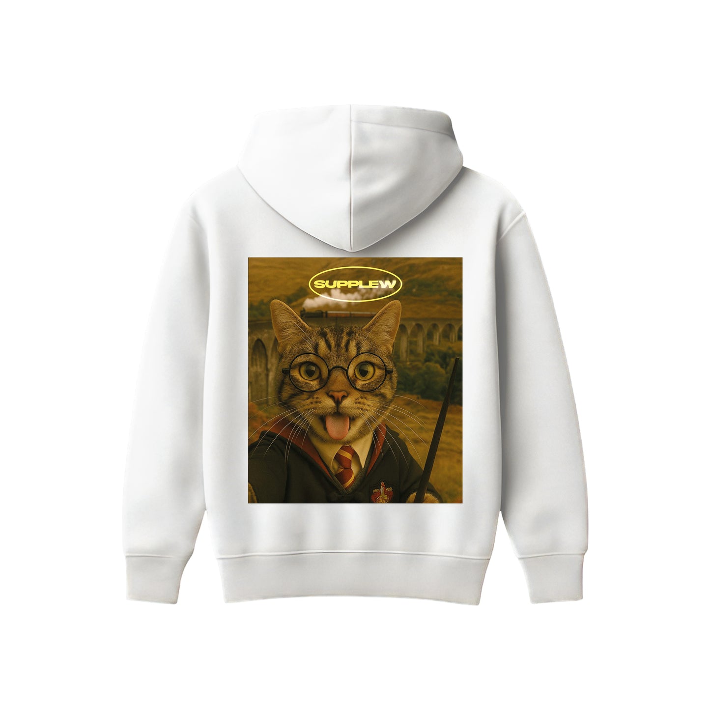 Supplew™ Büyücü Kedi Oversize Hoodie