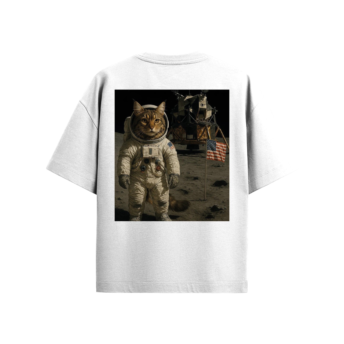 Supplew™ Oversize Astronot Kedi T-Shirt