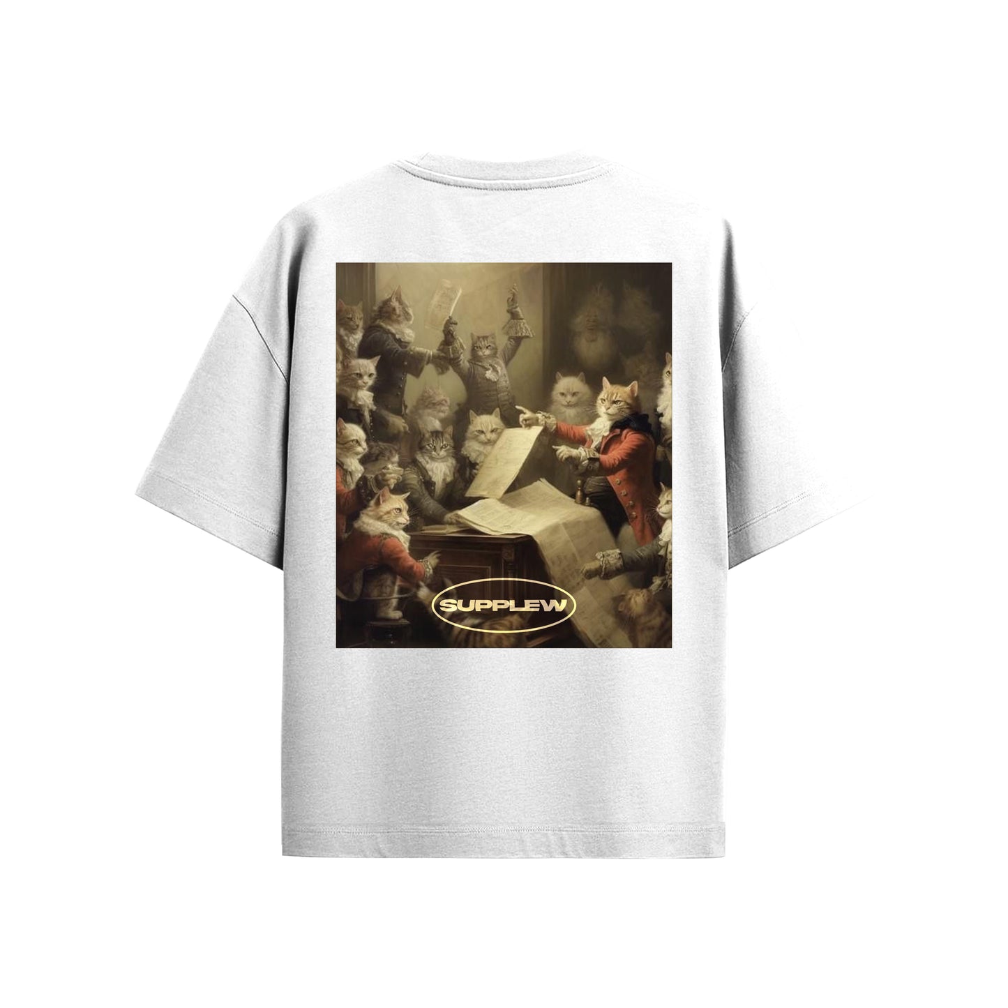 Supplew™ Oversize Meclis Kedileri T-Shirt