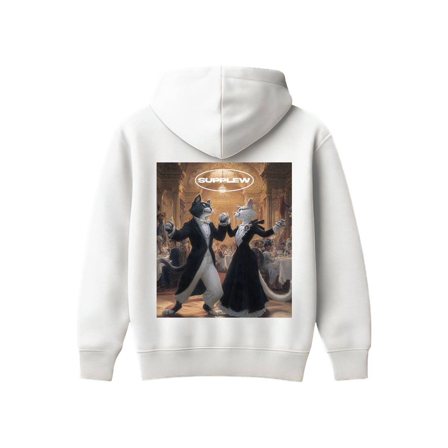 Supplew™ Dans Eden Kediler Oversize Hoodie