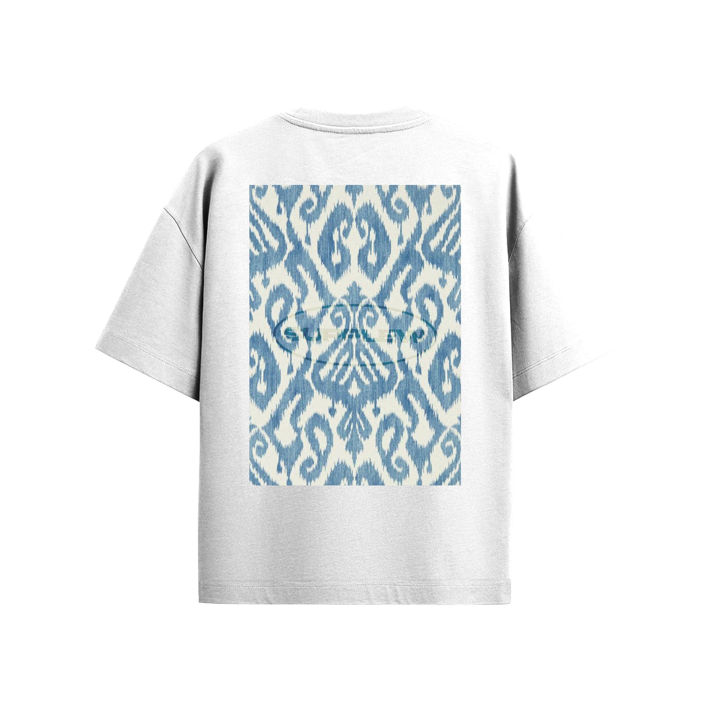 Supplew™ Blue Ikat Oversize T-Shirt