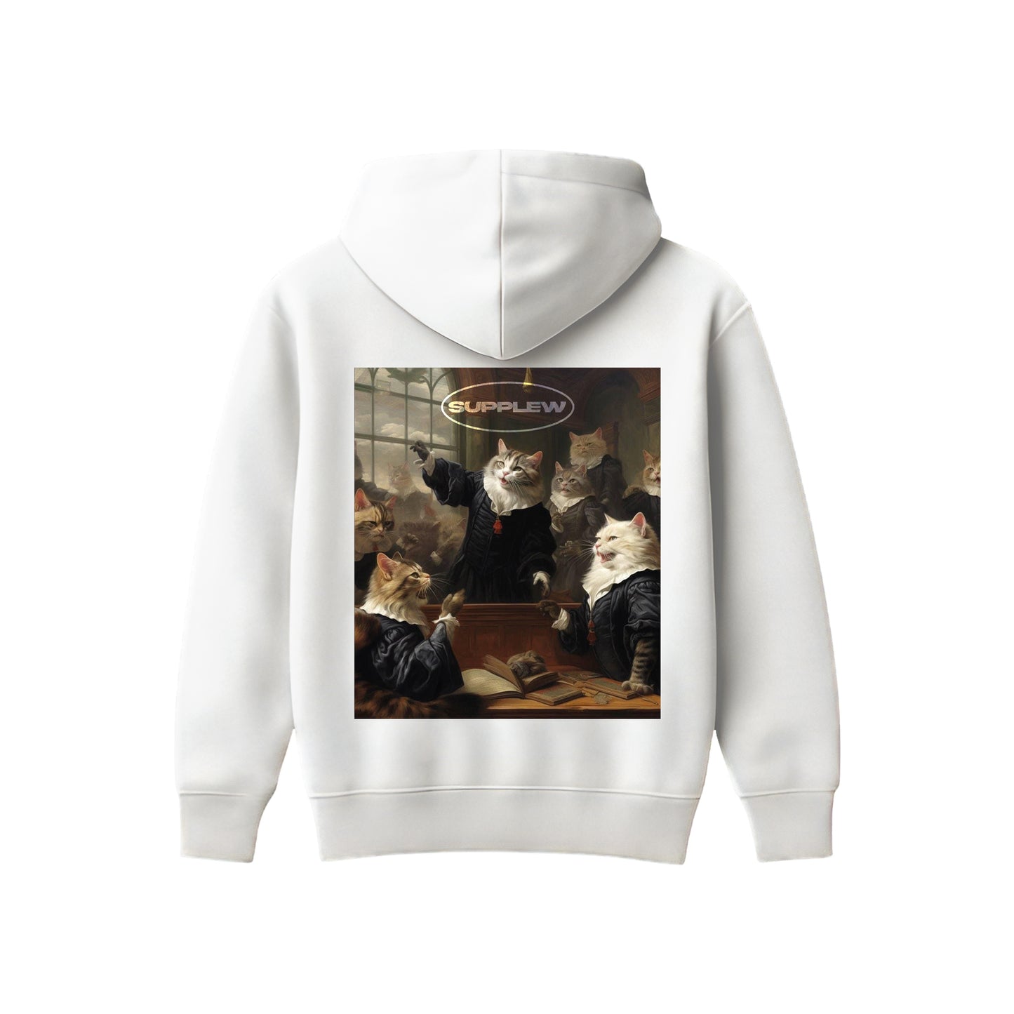 Supplew™ Mahkeme Kedileri Oversize Hoodie