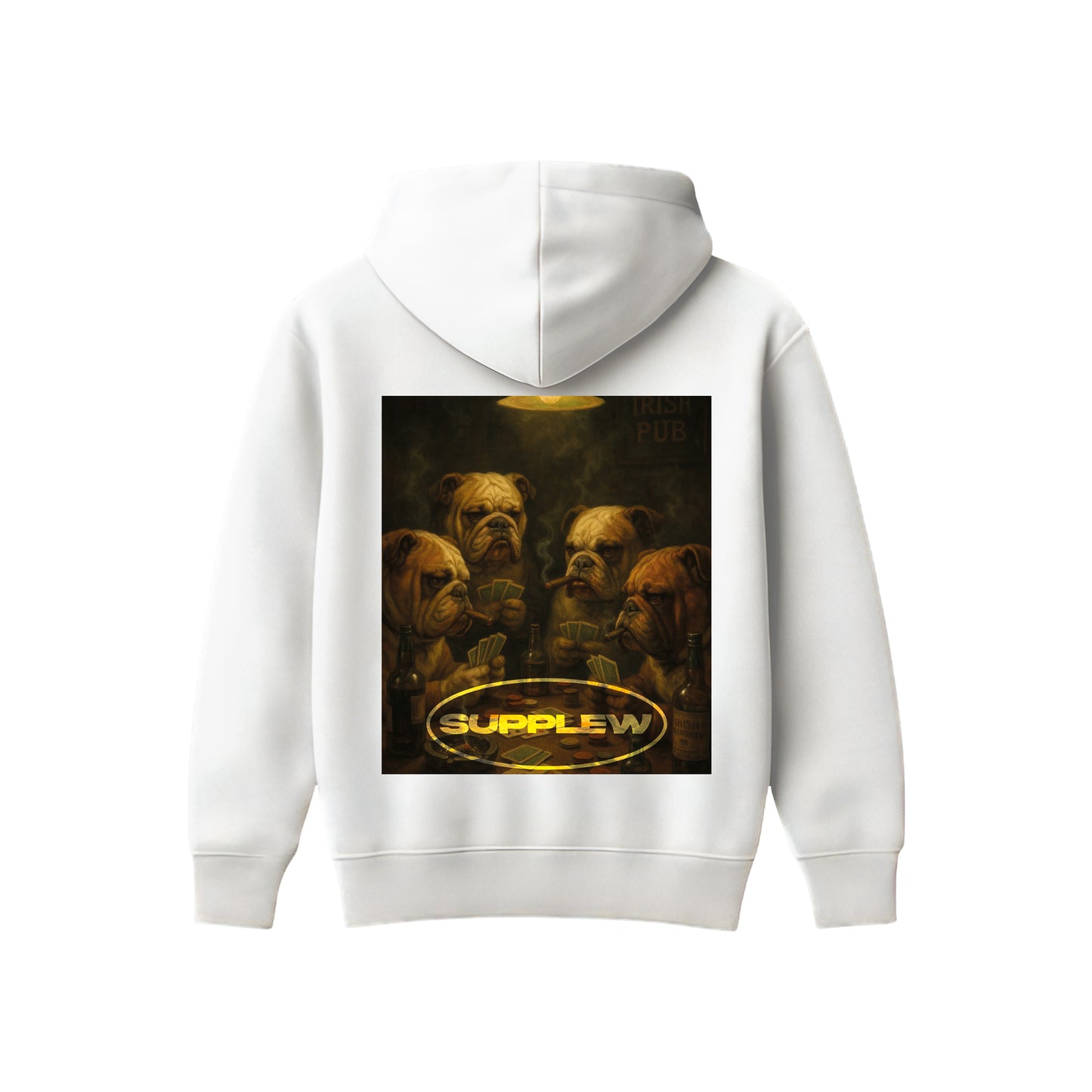 Supplew™ Kart Oynayan Köpekler Oversize Hoodie