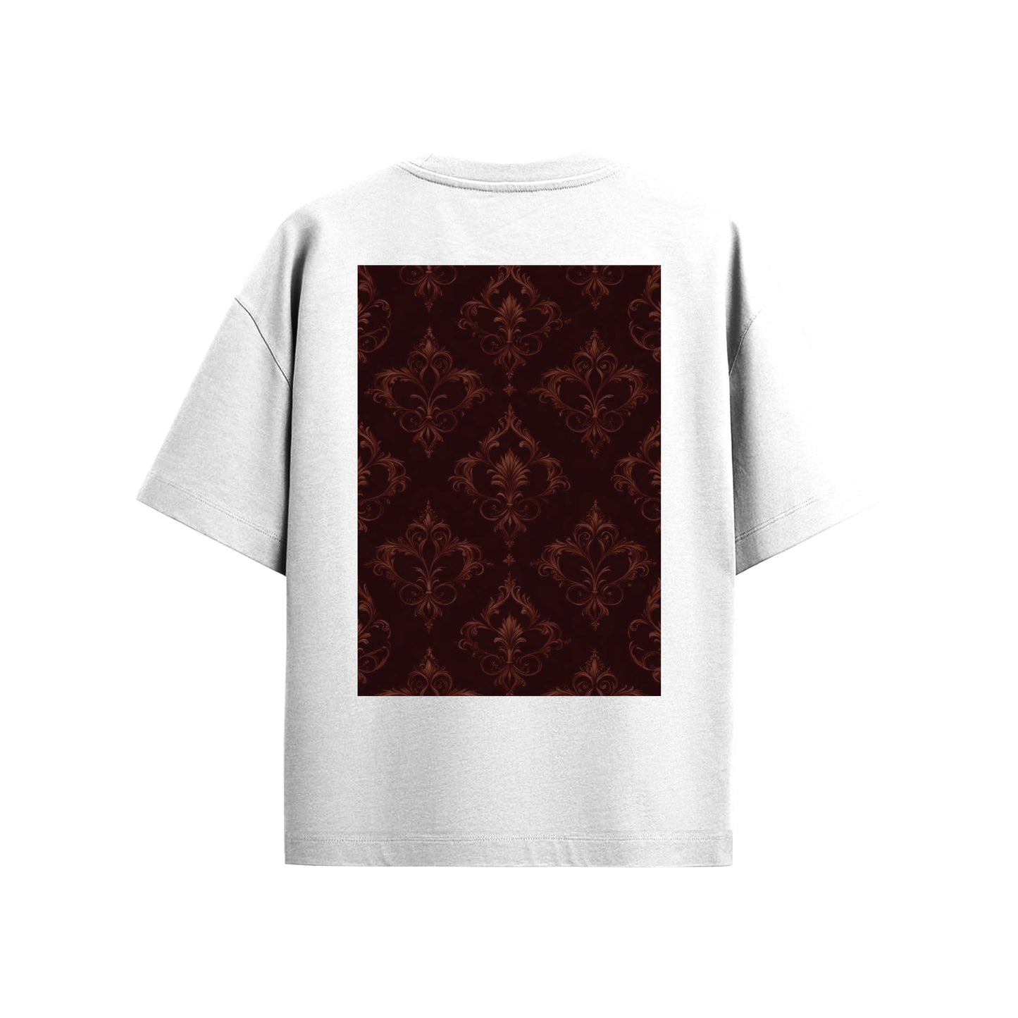Supplew™ Crimson Baroque Oversize T-Shirt