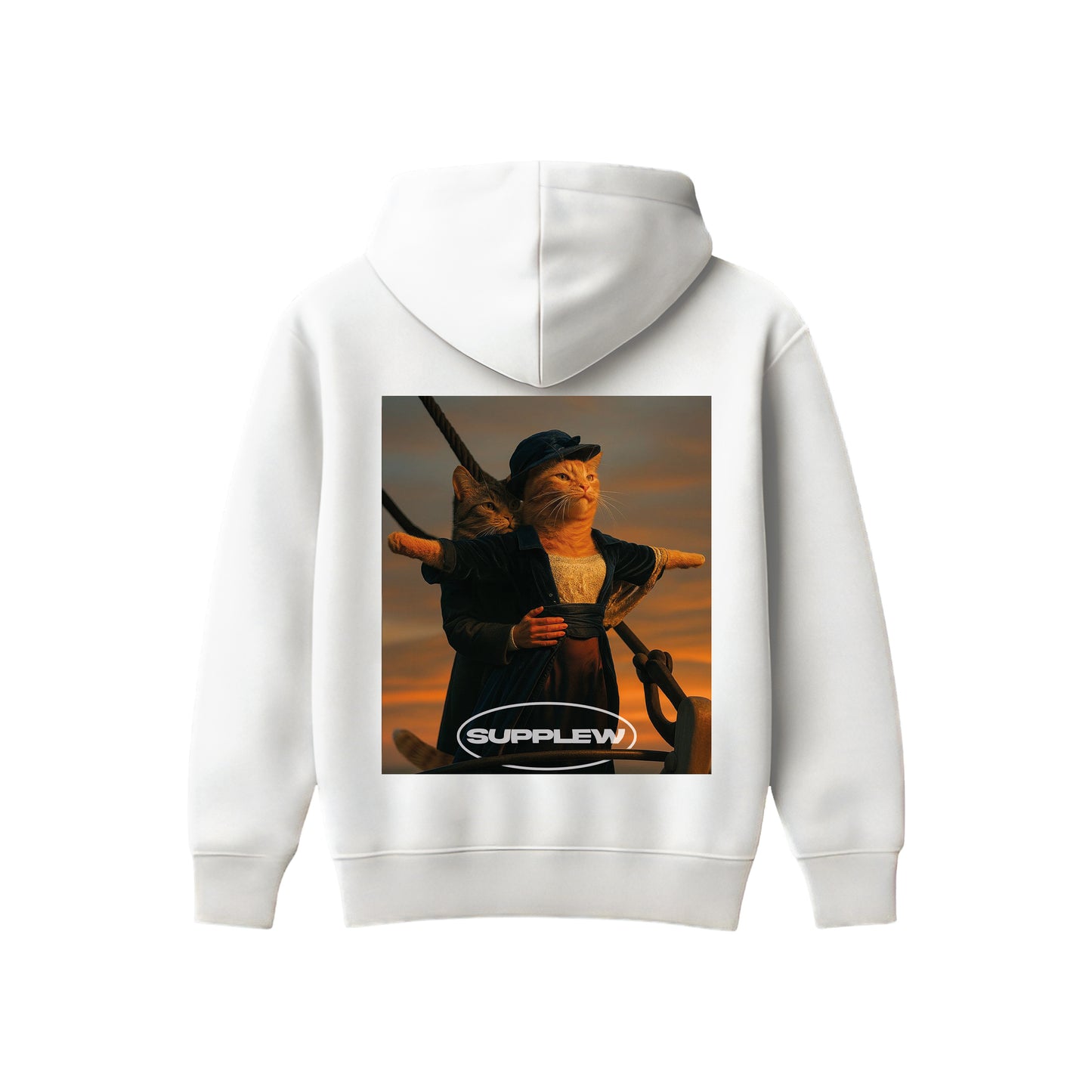Supplew™ Titanik Kediler Oversize Hoodie