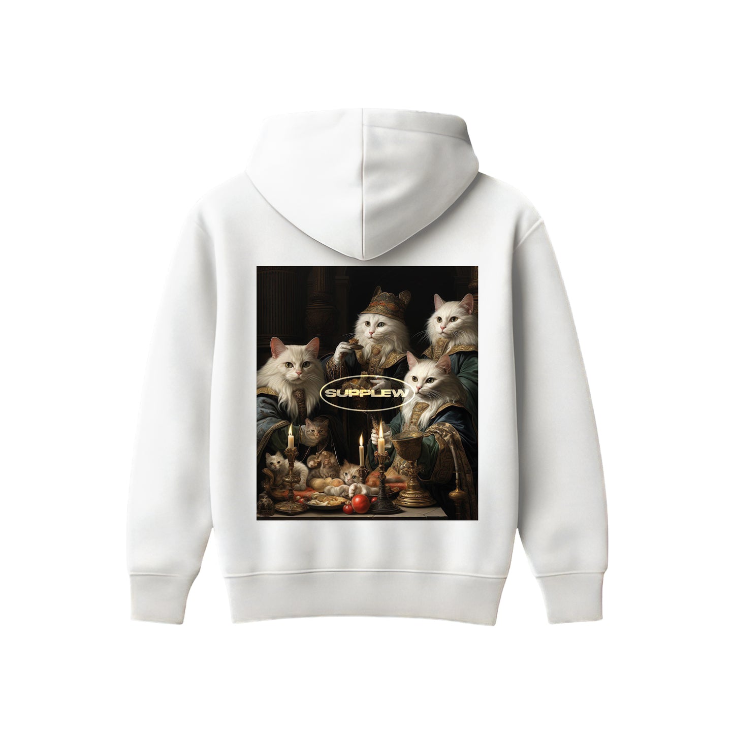 Supplew™ Asil Kedi Sofrası Oversize Hoodie