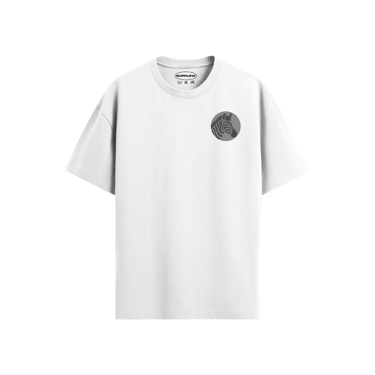 Supplew™ Oversize Zebra Amblem T-Shirt