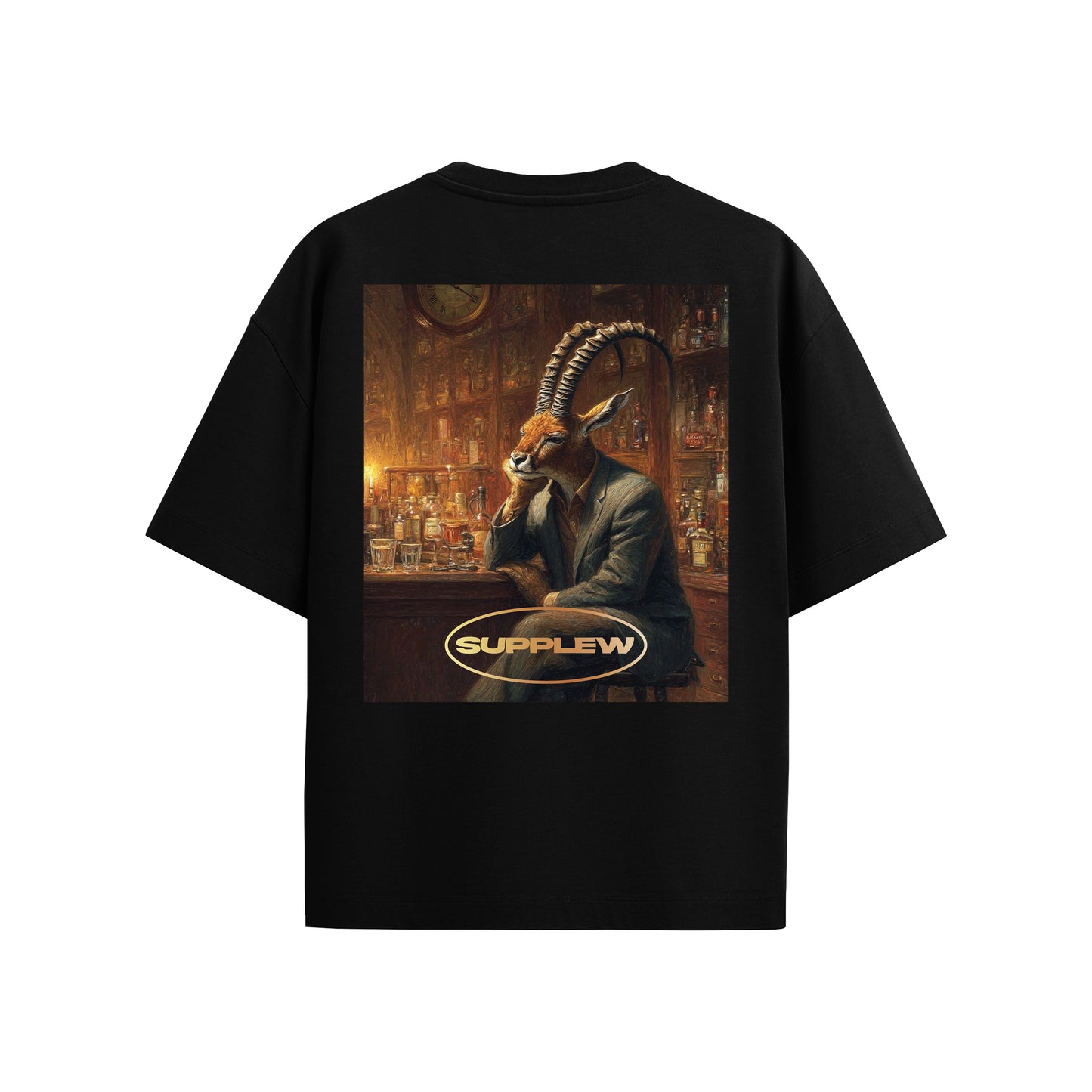 Supplew™ Oversize Asil Keçi T-Shirt