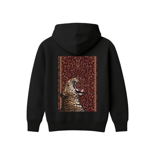Supplew™ Crimson Predator Oversize Hoodie