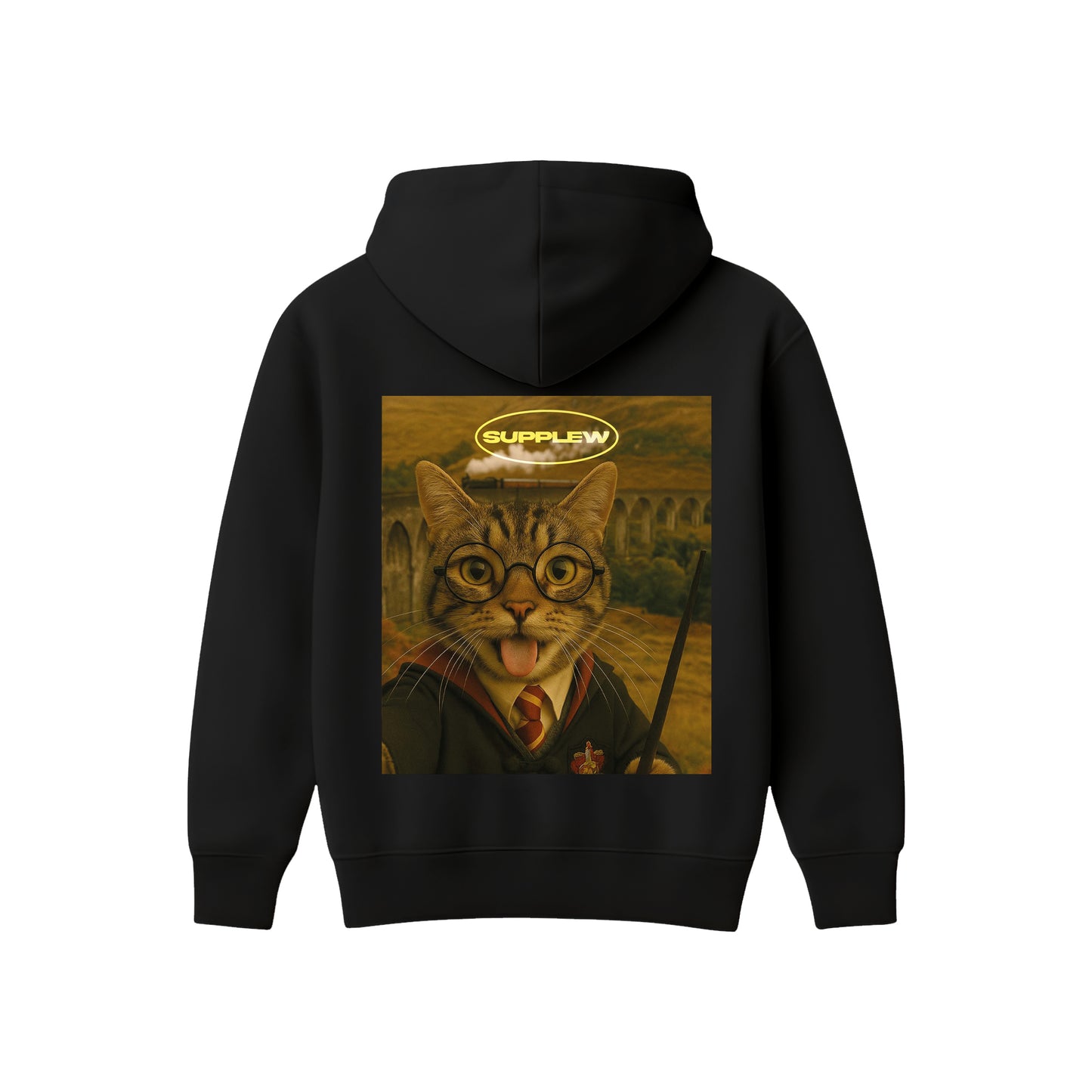 Supplew™ Büyücü Kedi Oversize Hoodie