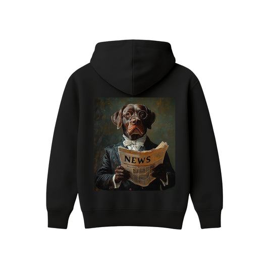 Supplew™ Gazete Okuyan Oversize Hoodie