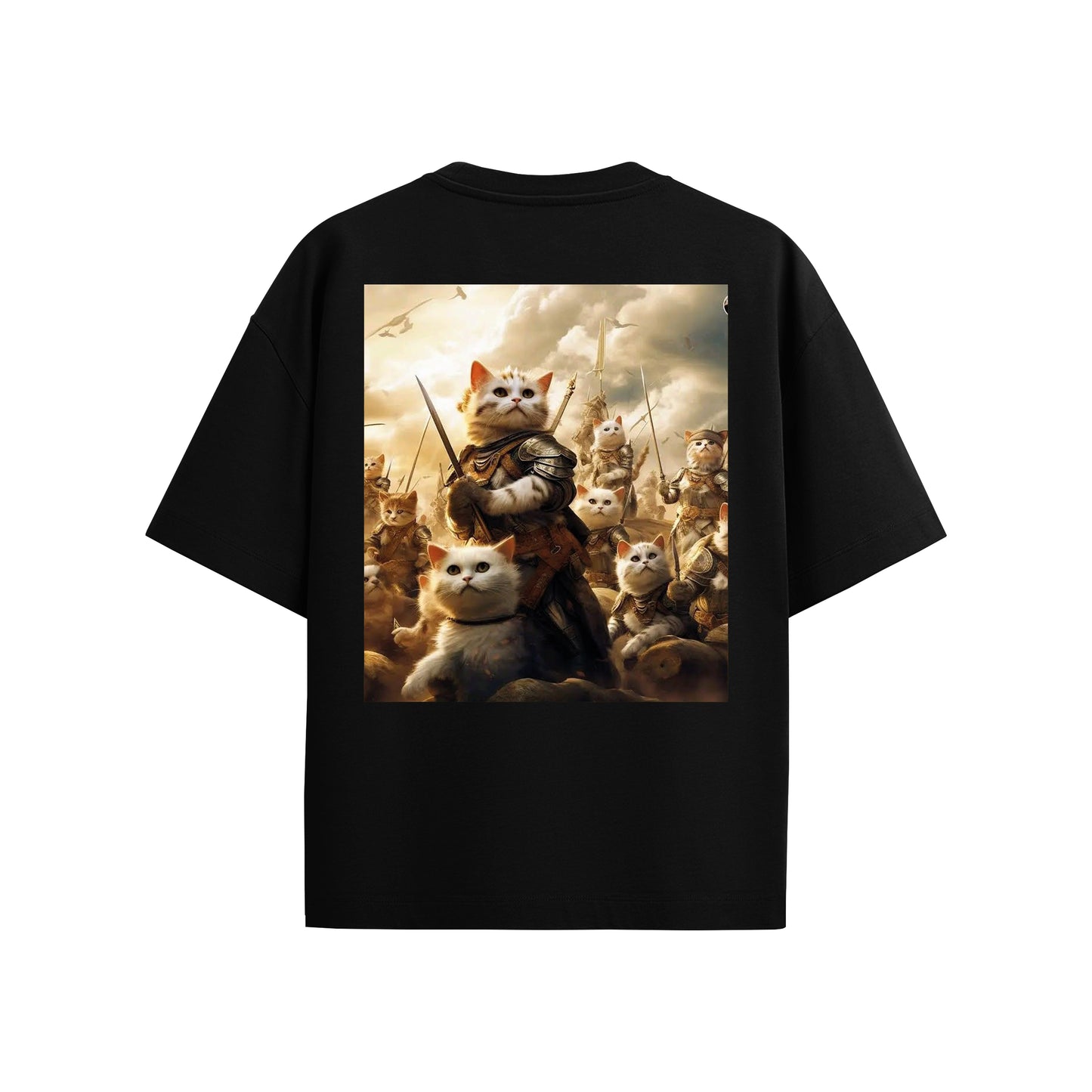 Supplew™ Oversize Savaşçı Kediler T-Shirt