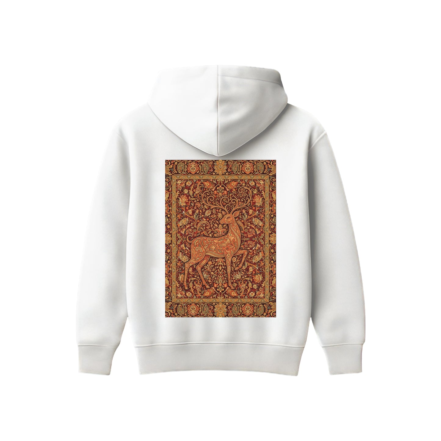 Supplew™ Crimson Stag Oversize Hoodie