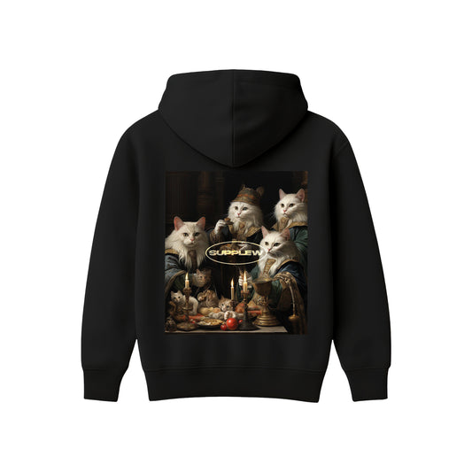 Supplew™ Asil Kedi Sofrası Oversize Hoodie