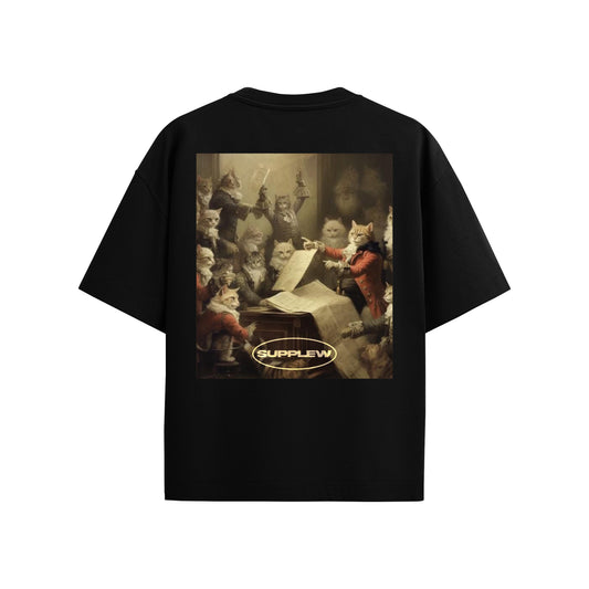 Supplew™ Oversize Meclis Kedileri T-Shirt