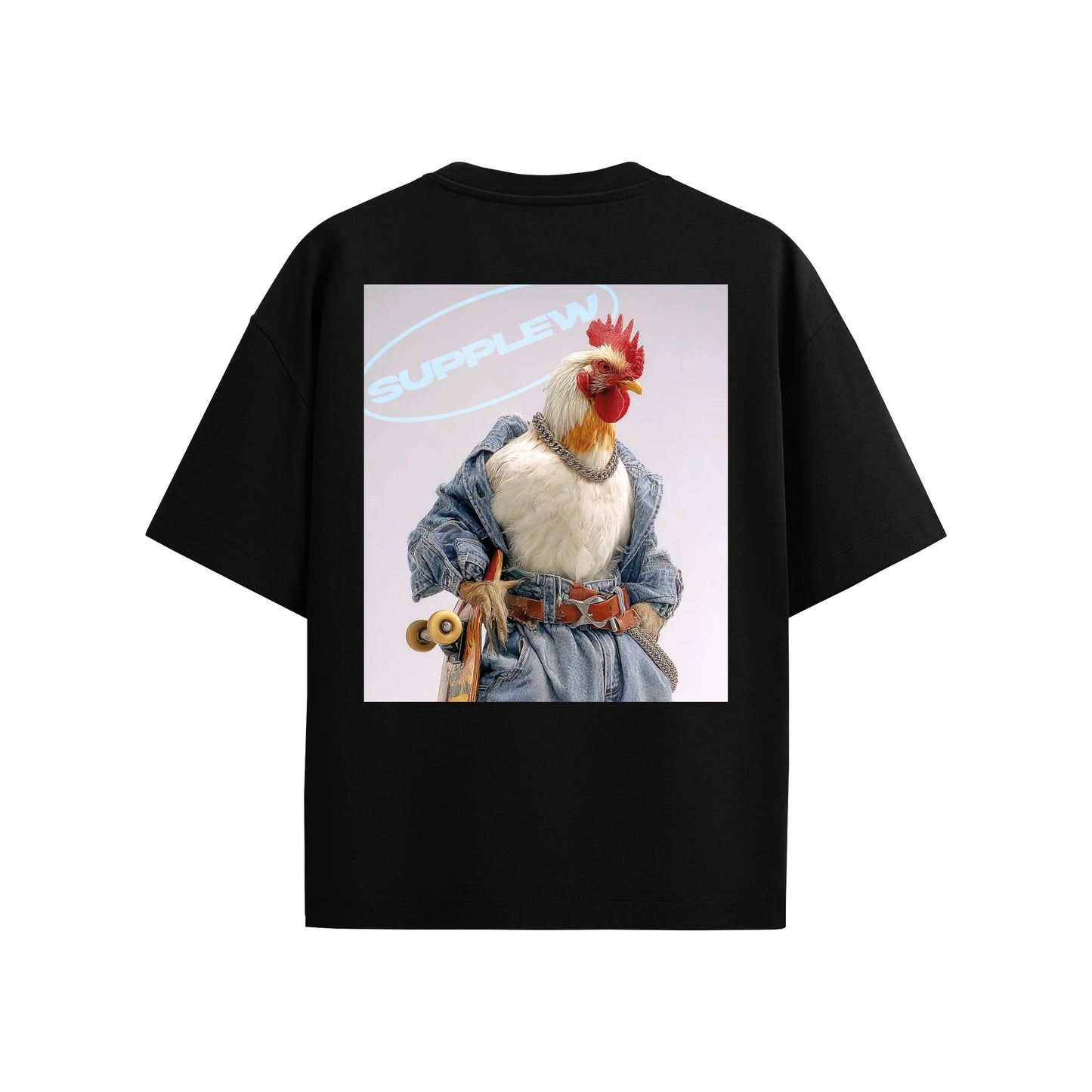 Supplew™ Oversize Kaykaycı Horoz T-Shirt