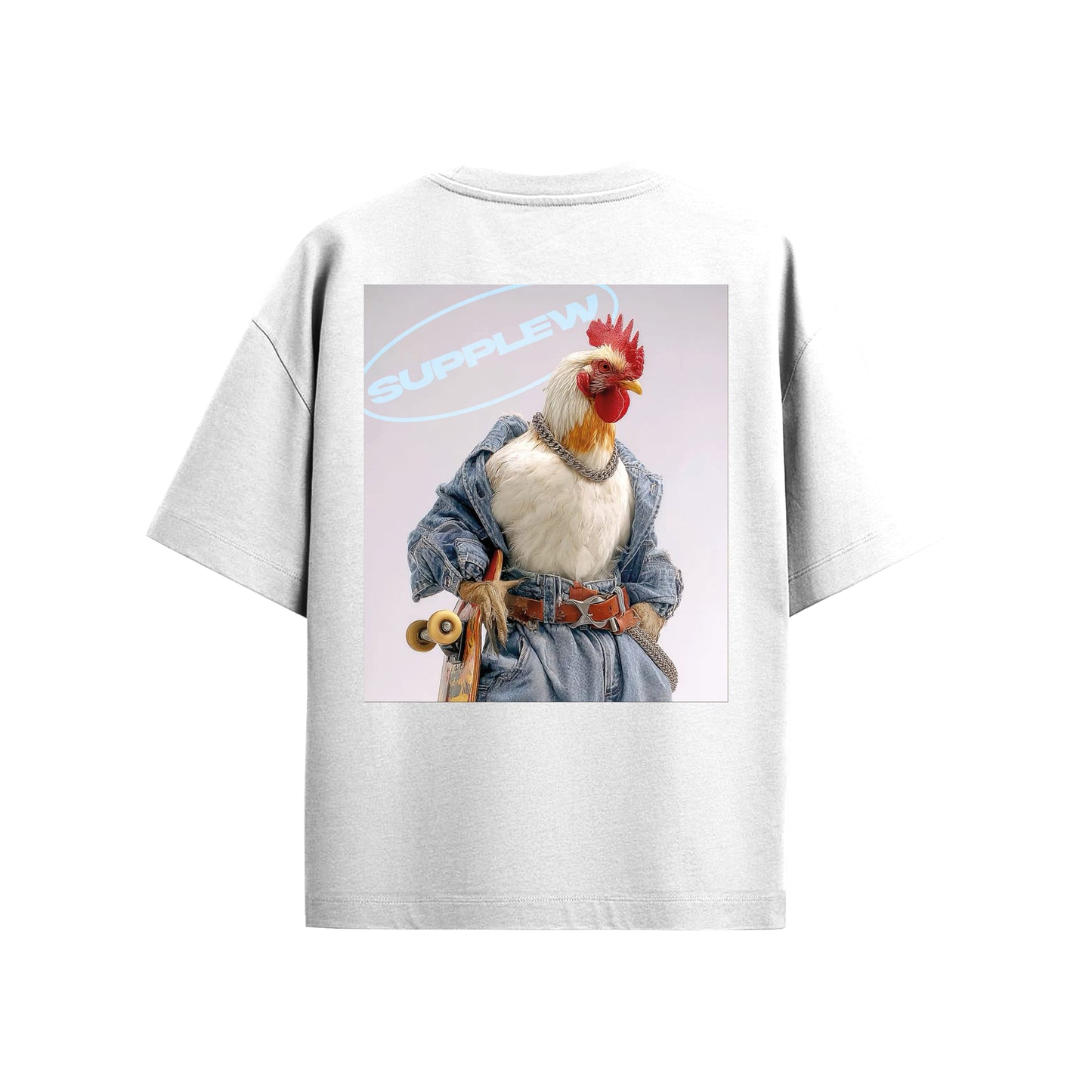 Supplew™ Oversize Kaykaycı Horoz T-Shirt