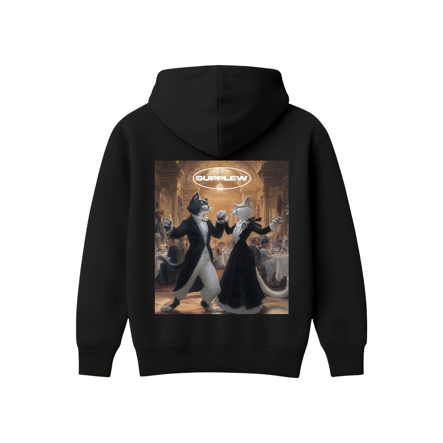 Supplew™ Dans Eden Kediler Oversize Hoodie