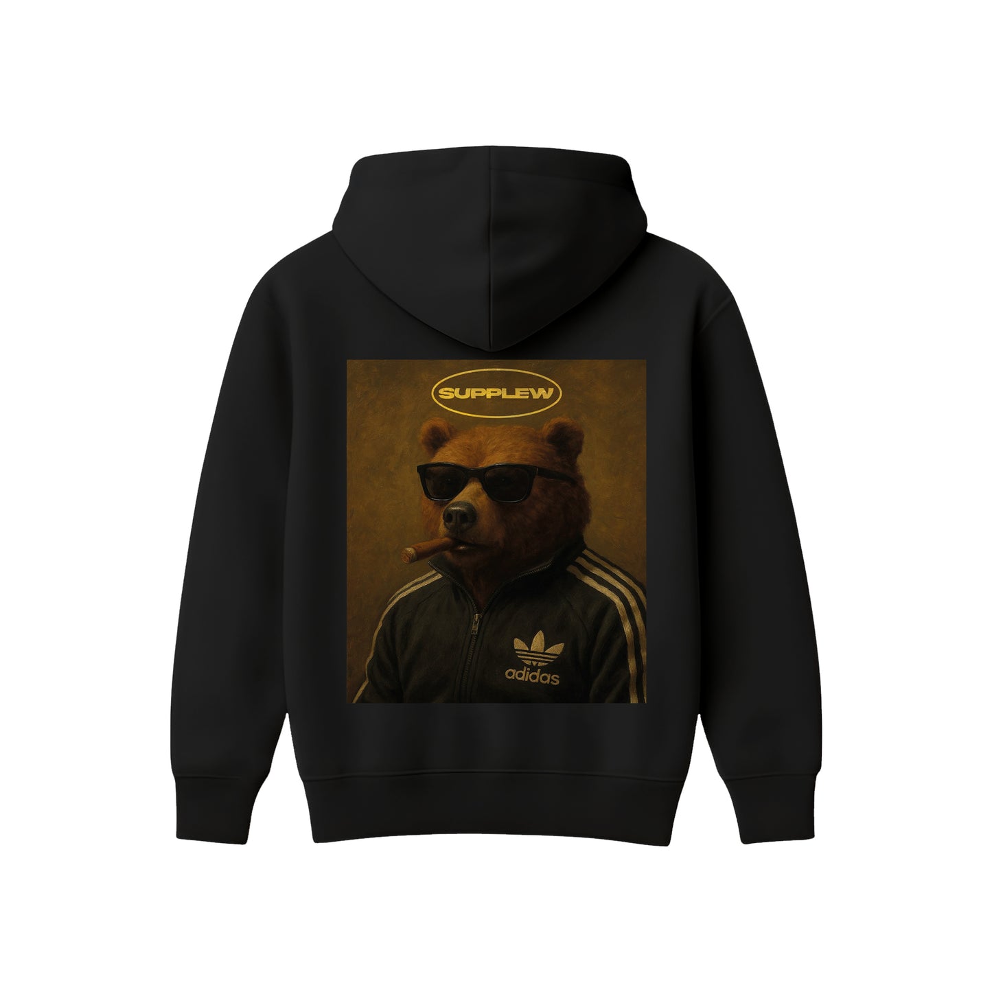 Supplew™ Gözlüklü Ayı Oversize Hoodie