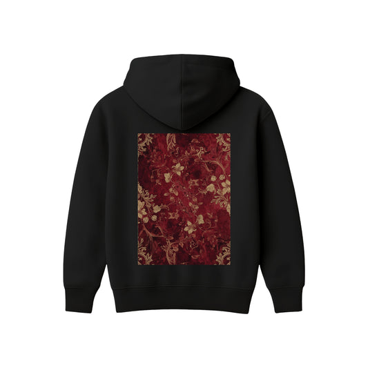 Supplew™ Crimson Velvet Oversize Hoodie