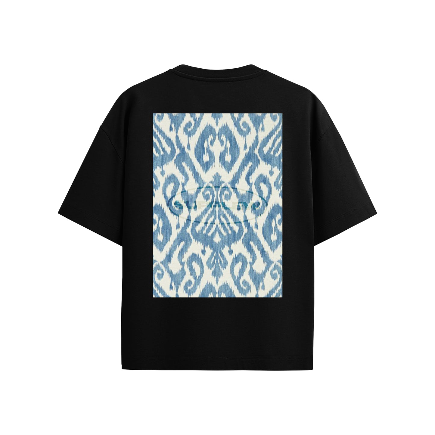 Supplew™ Blue Ikat Oversize T-Shirt