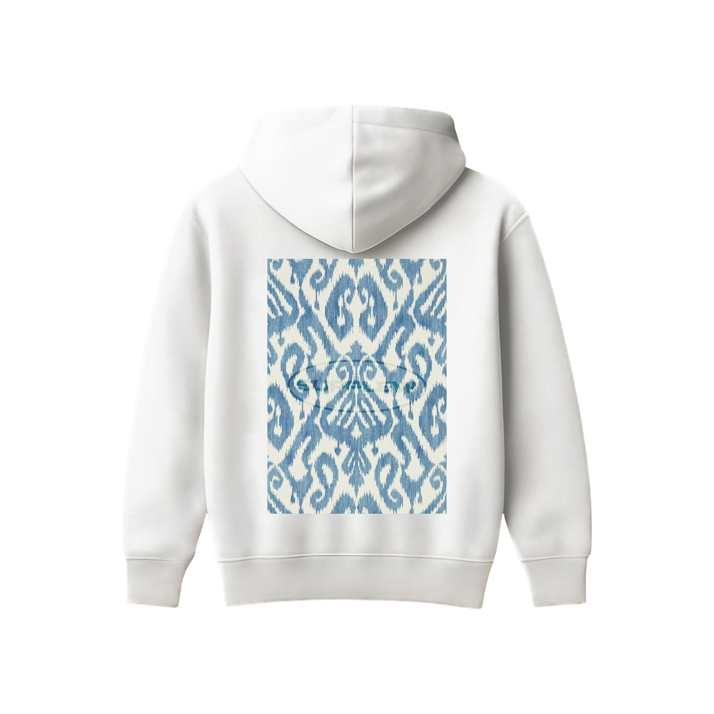 Supplew™ Azure Ikat Oversize Hoodie