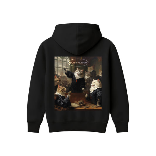 Supplew™ Mahkeme Kedileri Oversize Hoodie