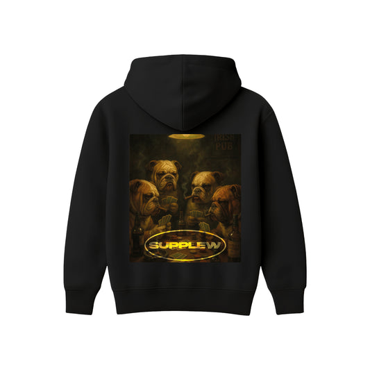 Supplew™ Kart Oynayan Köpekler Oversize Hoodie