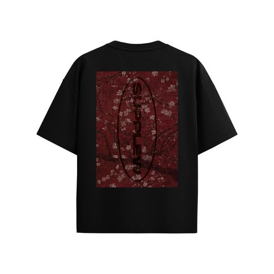 Supplew™ Crimson Blossom Oversize T-Shirt