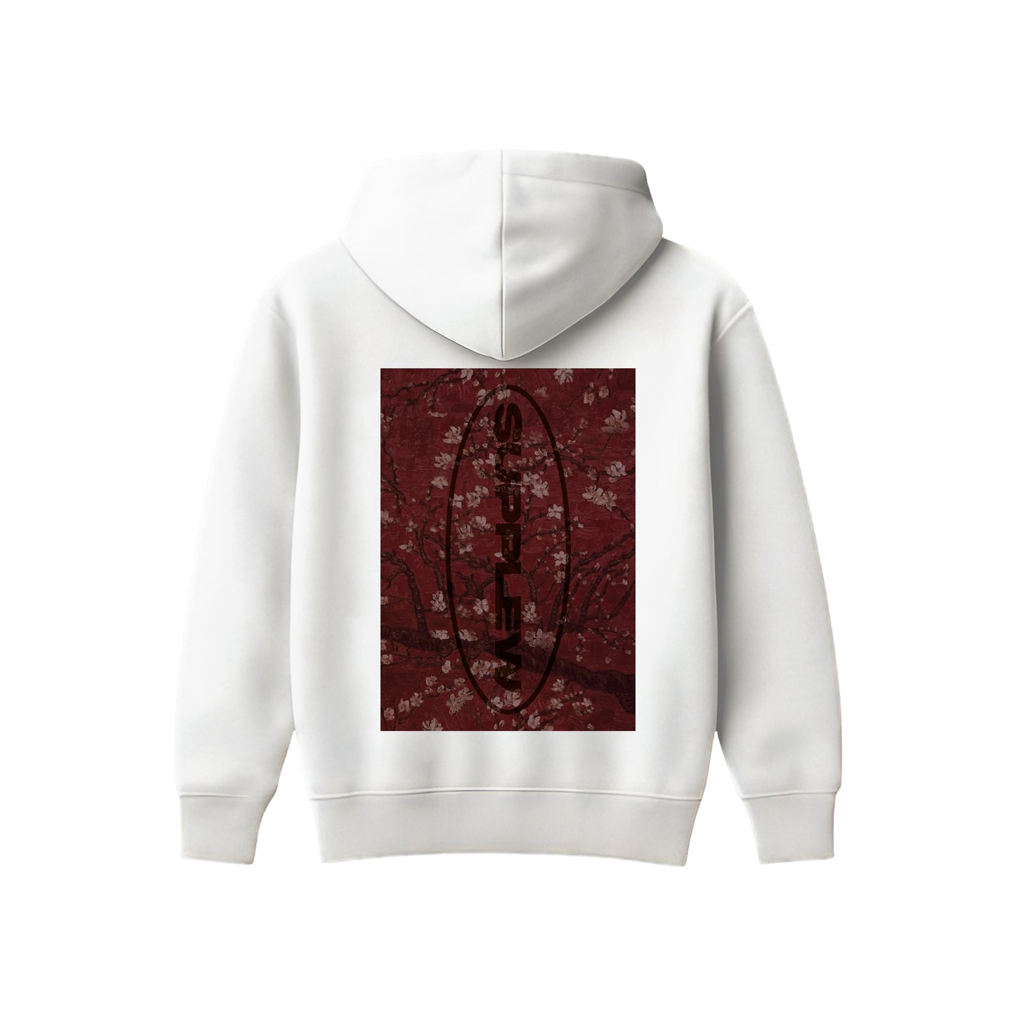 Supplew™ Crimson Sakura Oversize Hoodie
