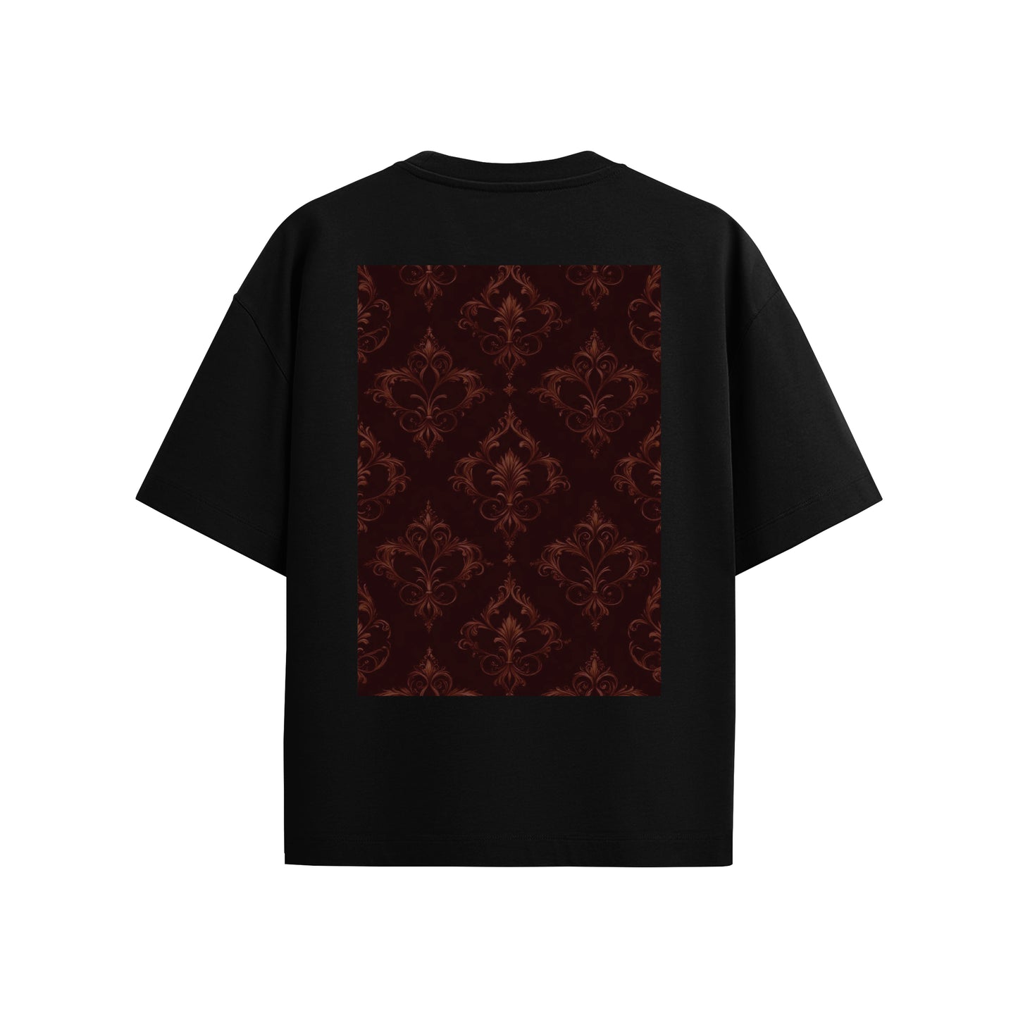 Supplew™ Crimson Baroque Oversize T-Shirt