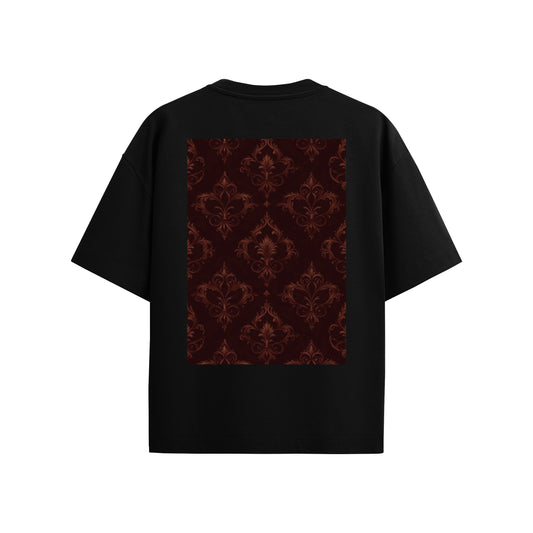 Supplew™ Crimson Baroque Oversize T-Shirt