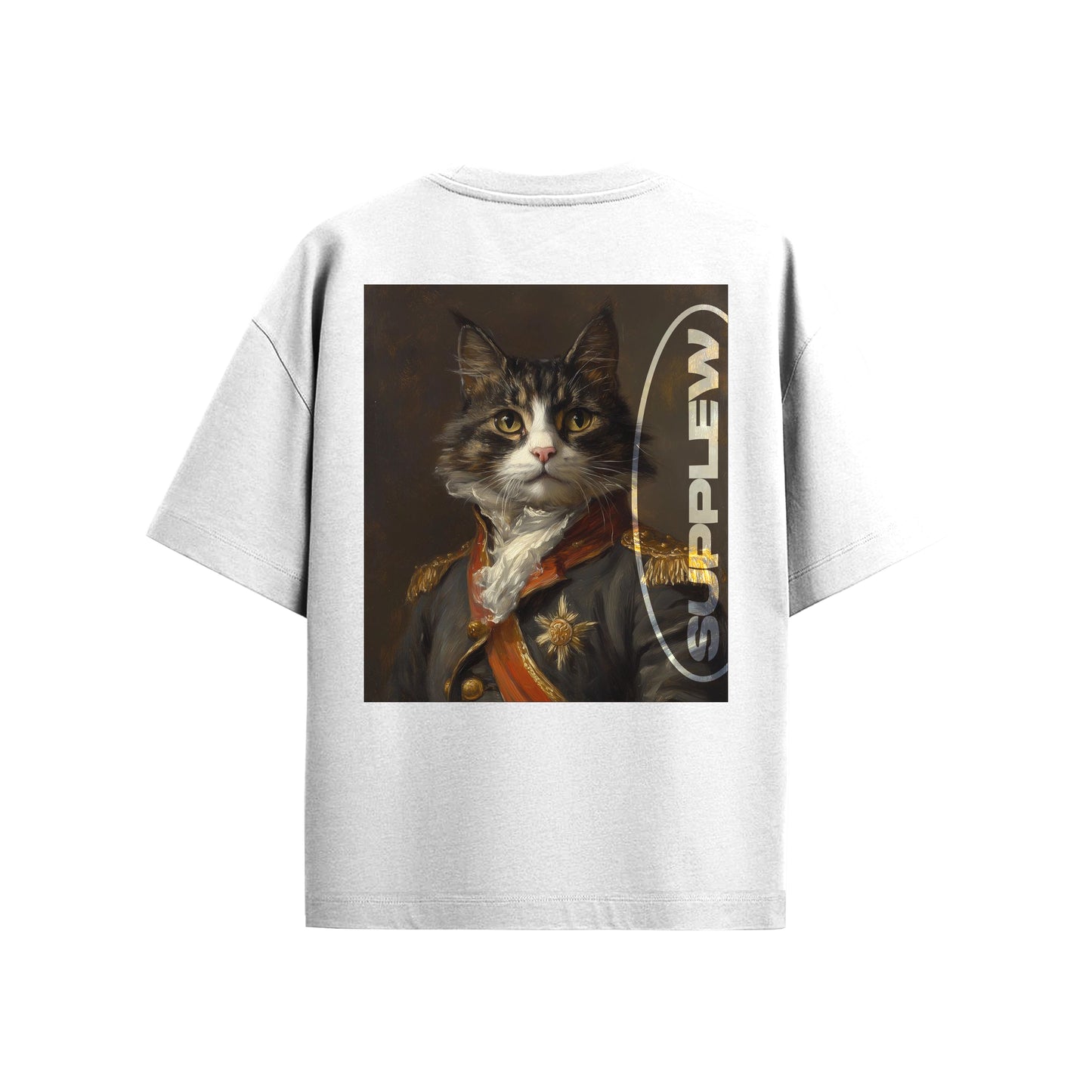Supplew™ Oversize Asil Kedi Portresi T-Shirt