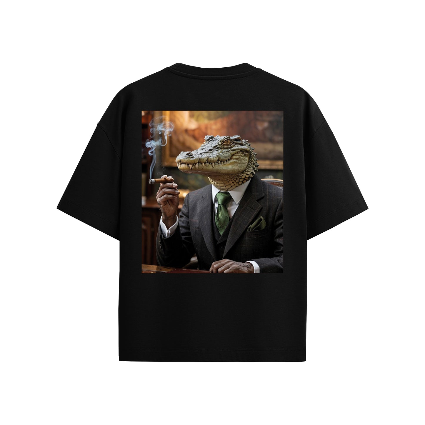 Supplew™ Oversize Takım Elbiseli Timsah T-Shirt