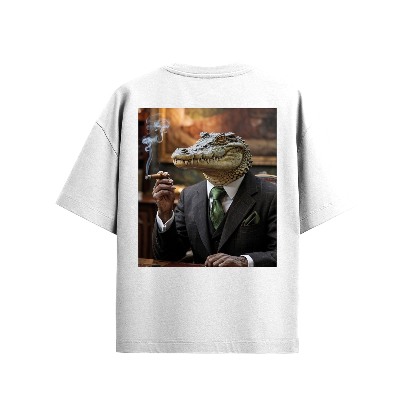 Supplew™ Oversize Takım Elbiseli Timsah T-Shirt