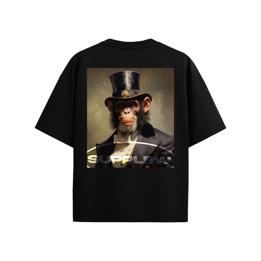Supplew™ Oversize Şapkalı Maymun T-Shirt