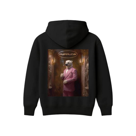 Supplew™ Pembe Takımlı Ayı Oversize Hoodie