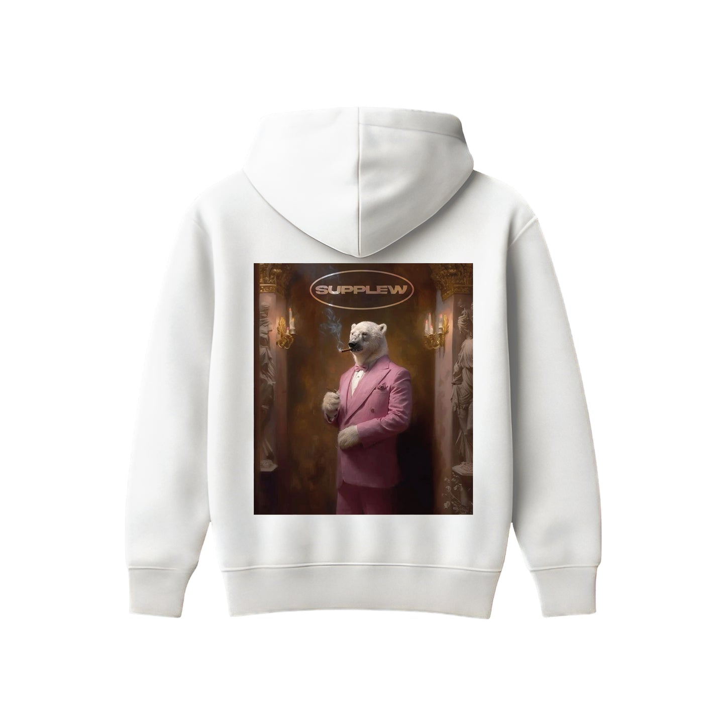 Supplew™ Pembe Takımlı Ayı Oversize Hoodie