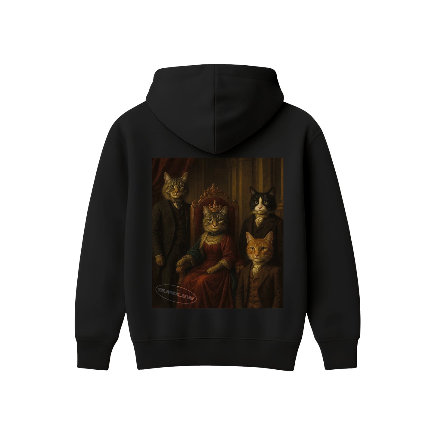 Supplew™ Asil Kedi Ailesi Oversize Hoodie