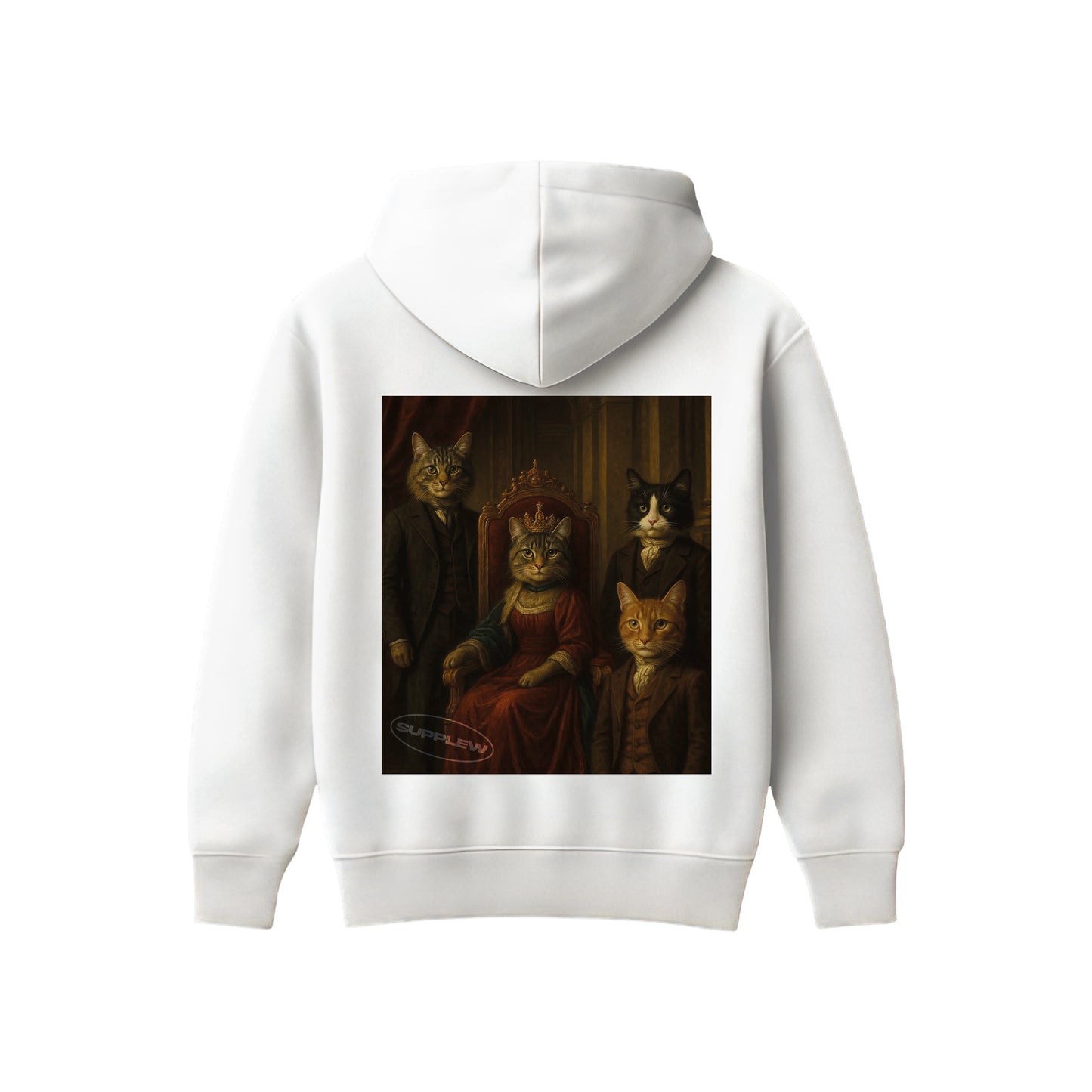 Supplew™ Asil Kedi Ailesi Oversize Hoodie
