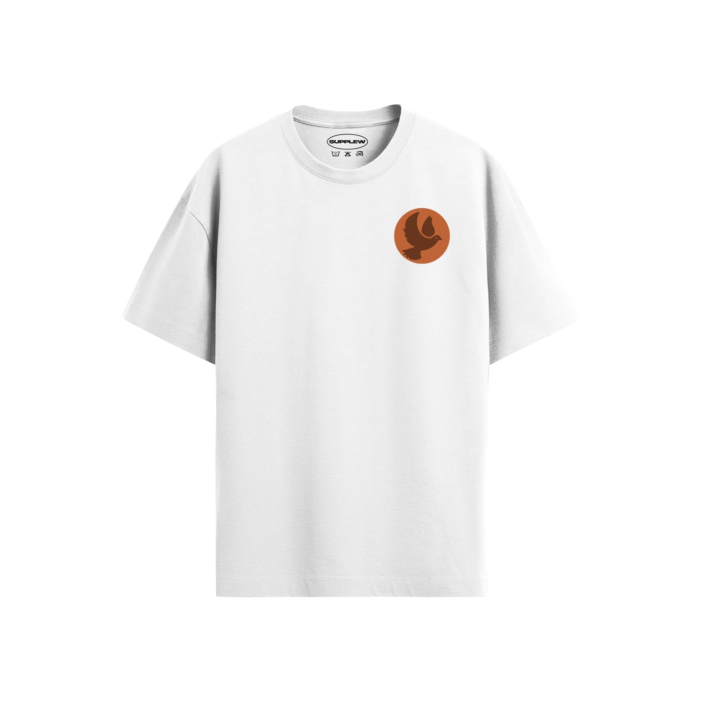Supplew™ Oversize Kuş Amblem T-Shirt