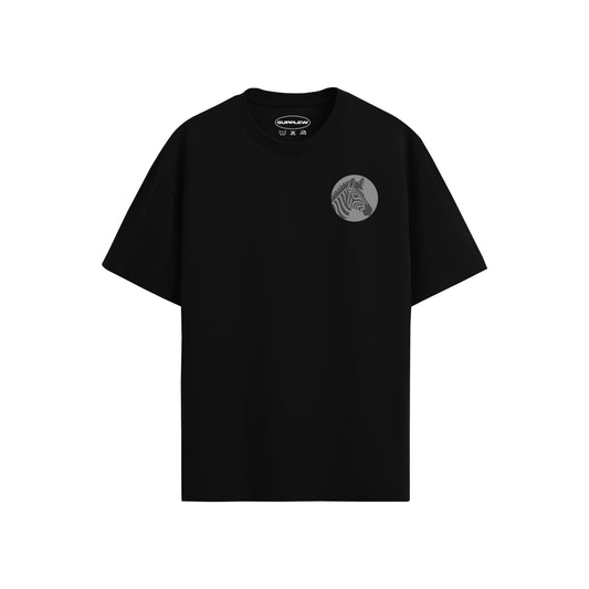 Supplew™ Oversize Zebra Amblem T-Shirt